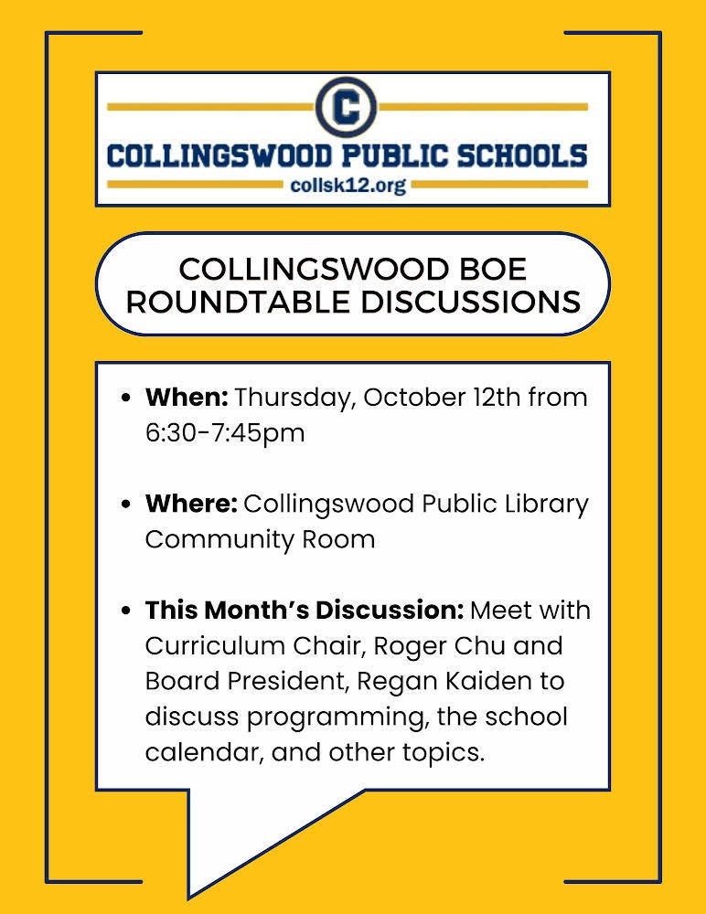 BOE Roundtable Discussion Collingswood Public Schools