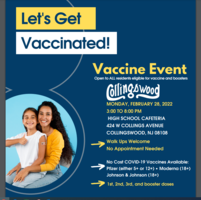 Vaccine Clinic February 28, 2022