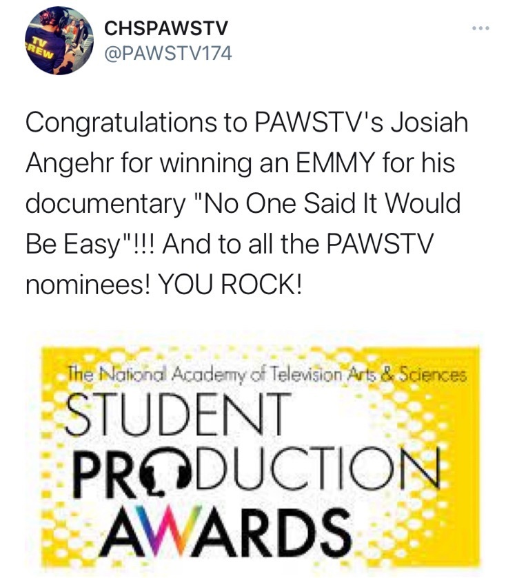 Congratulations Josiah! 